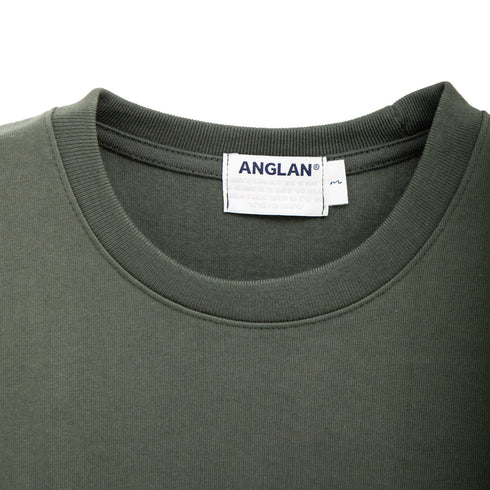 Anglan Stack Logo Half Tee Khaki 6109100010 Degli Uberti